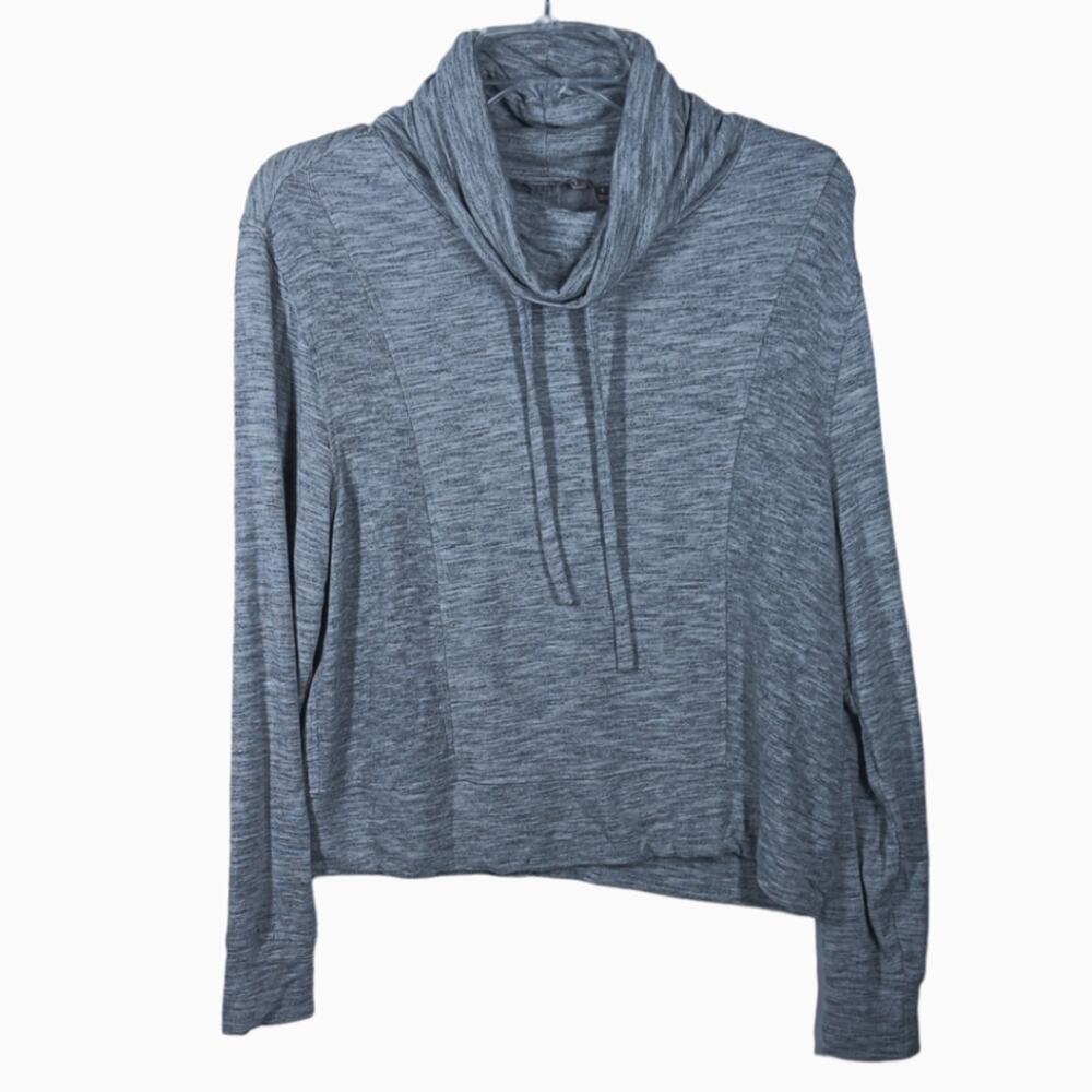 Athleta Cowl Neck Pullover Sweatshirt Gray size Small